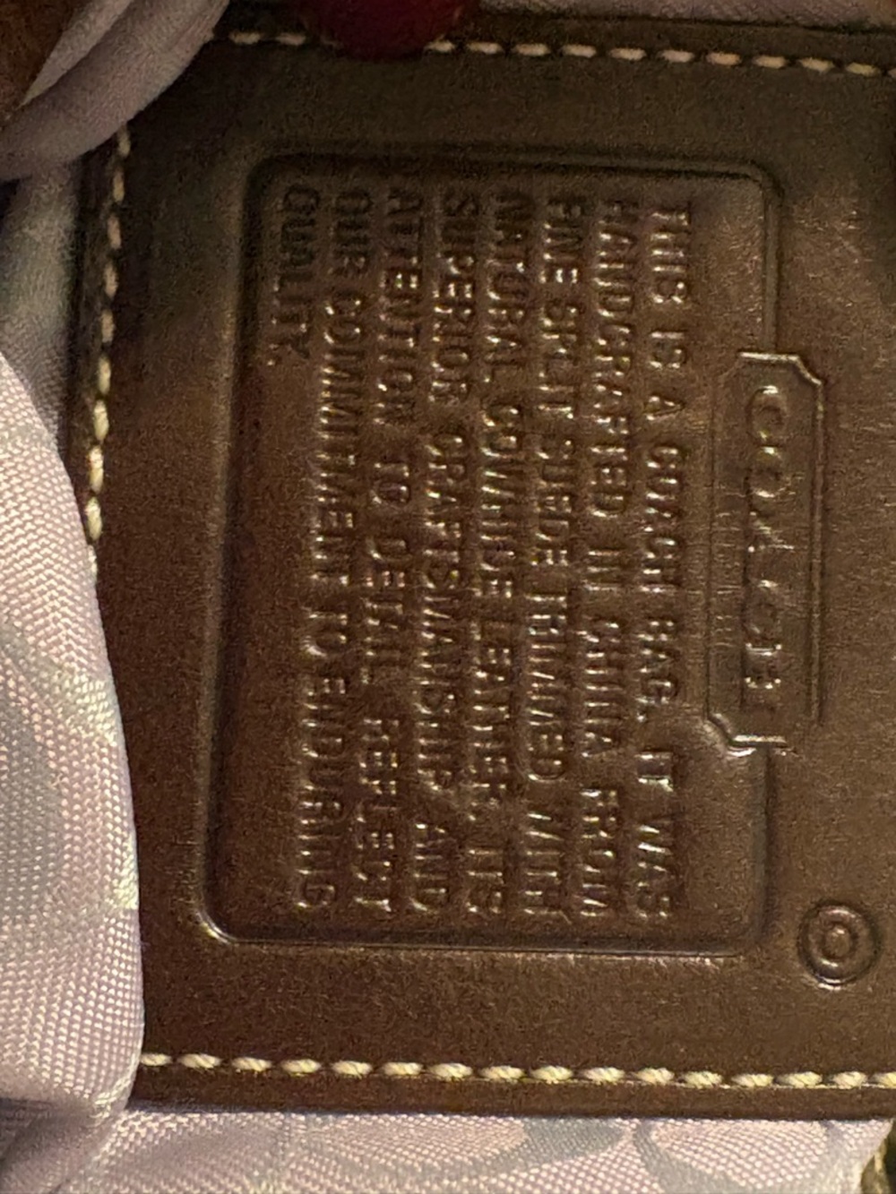 Coach SoHo Suede Crossbody Bag with Leather Trim - Picture 8 of 8